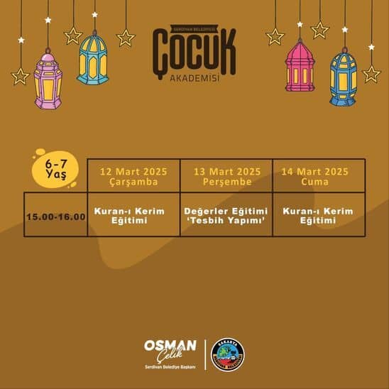 Serdivan Çocuk Akademisi’nde Ramazan Okulu Devam Ediyor